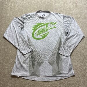 Mountain‎ Dew Racing Shirt Mens Large Long Sleeve Hidden Bay Sports USA